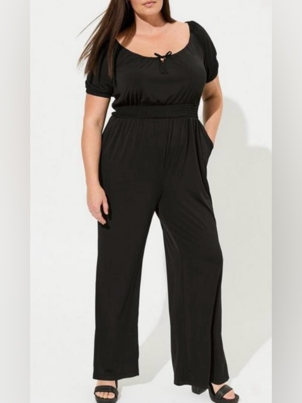 Torrid Puff Sleeve Jumpsuit
